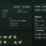 Image displaying an incident log on the K9 Protection GMS